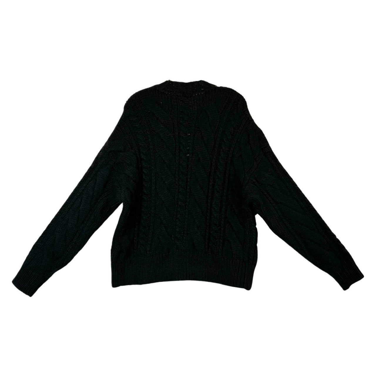 Something Navy Cable Knit Pullover Sweater-Back