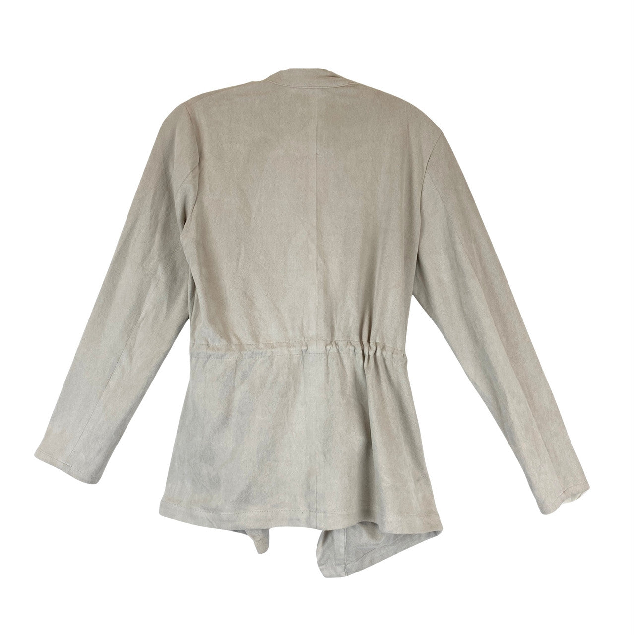 BLANKNYC Drawstring Waist Open Front Cardigan-back