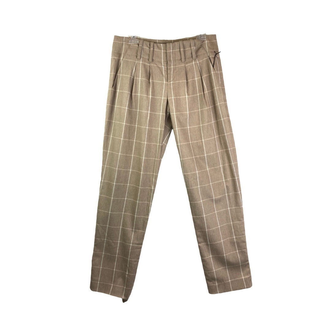 Kal Rieman Windowpane Pleat Front Trouser-Thumbnail