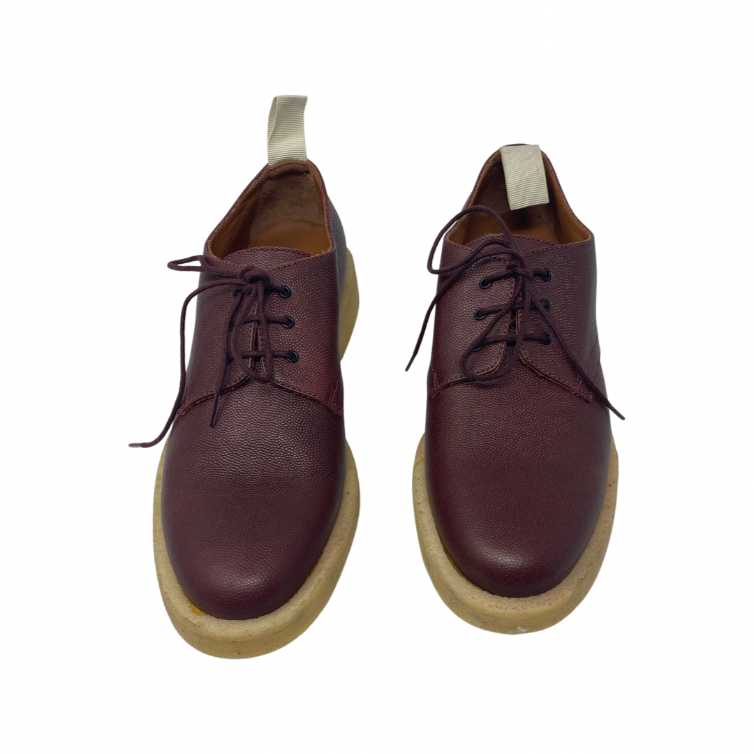 Woman by Common Projects Cadet Pebbled Derby Shoes-Red front