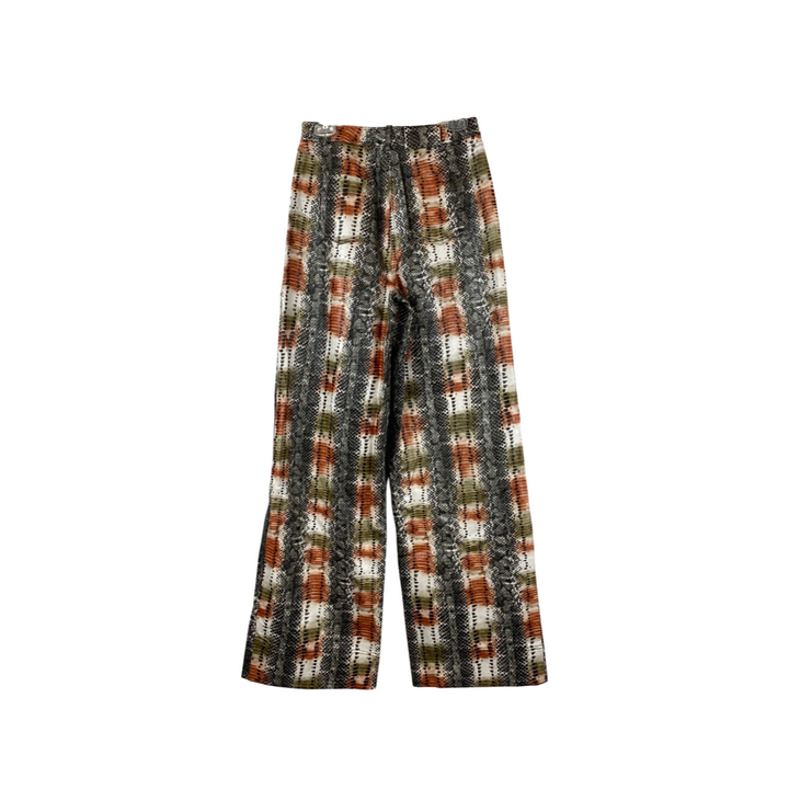 Tanya Taylor Multicolor Snakeskin Print Pants-Back