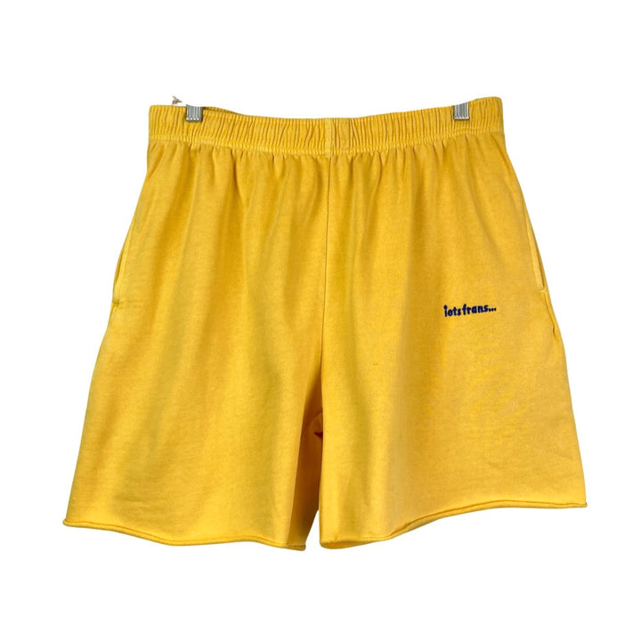 Urban Outfitters x Iets Frans Hoodie and Short Set-Yellow Front