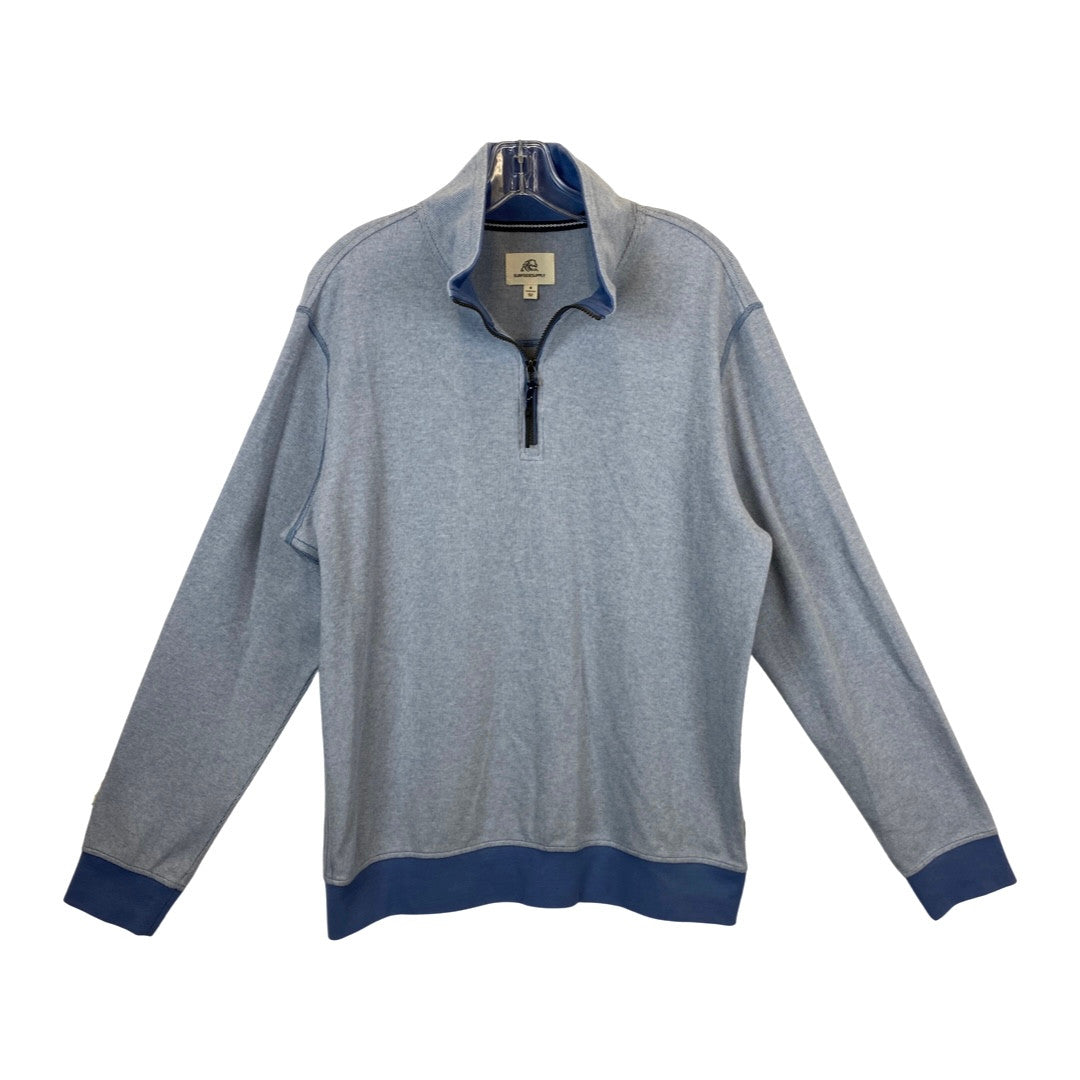 Surfside Supply Micro Stripe Half Zip Pullover-blue front