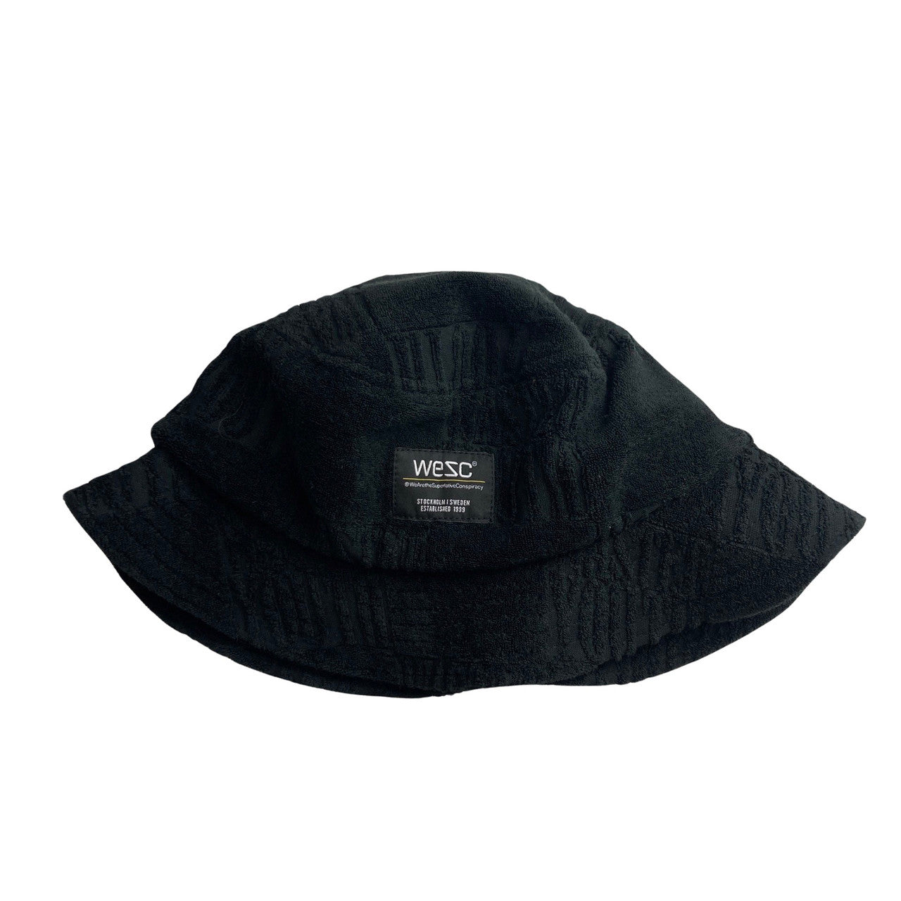 WESC Burnout Terry Bucket Hat-black