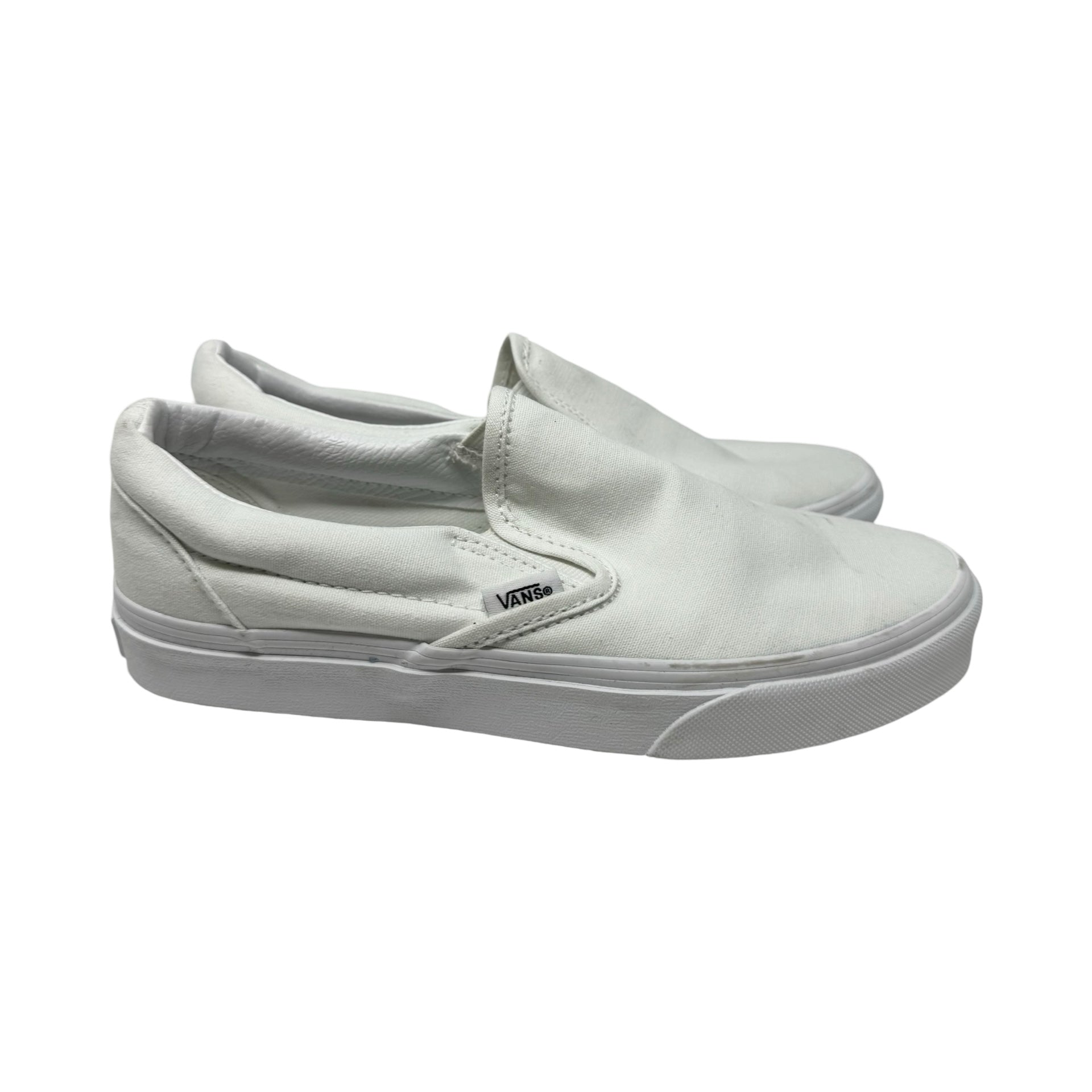 Vans White Slip-On Shoes