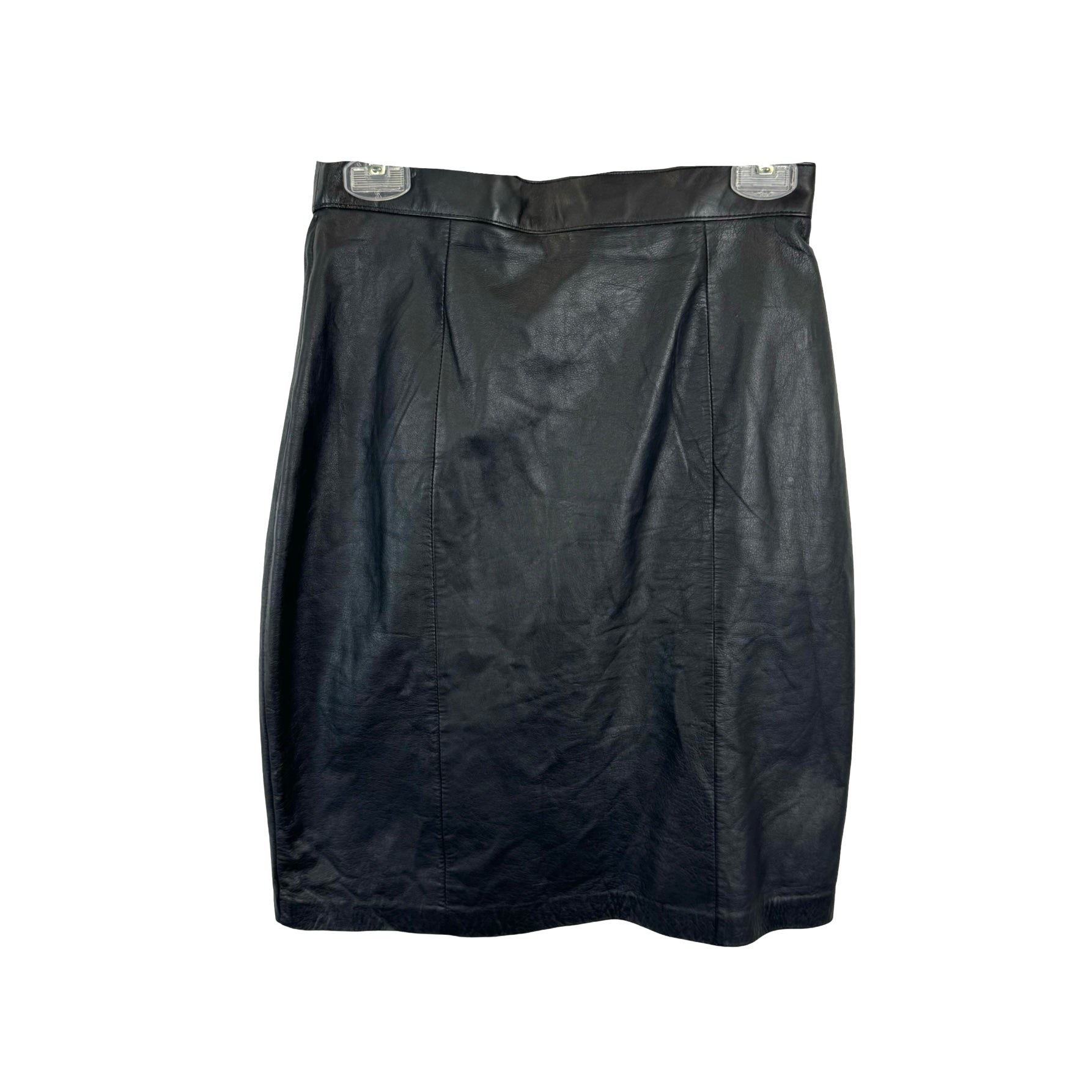 Vintage Karin Morgan Leather Pencil Skirt