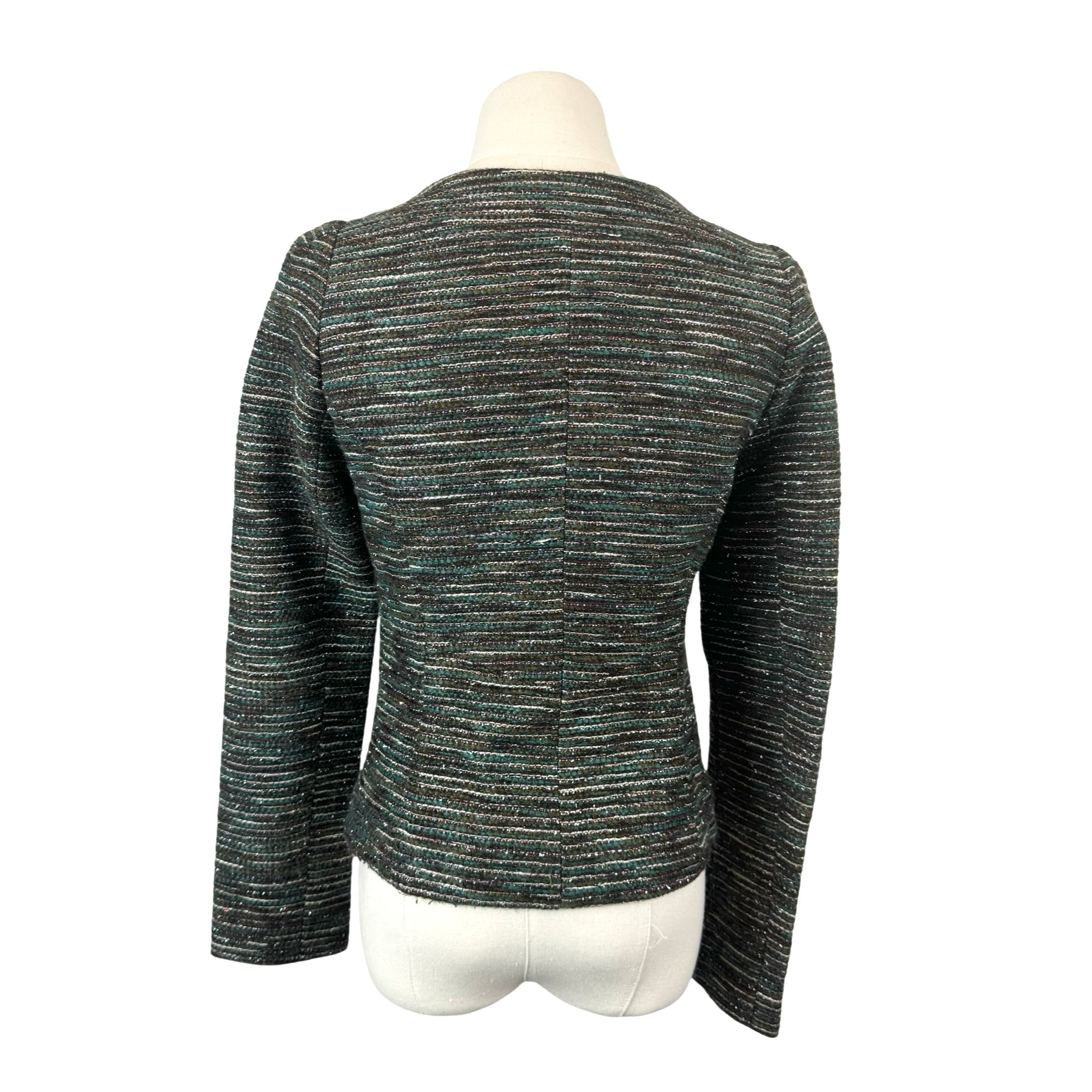 Chemins Blancs Metallic Tweed Jacket