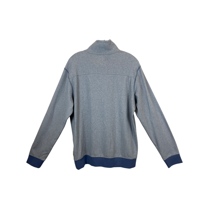 Surfside Supply Micro Stripe Half Zip Pullover-blue back