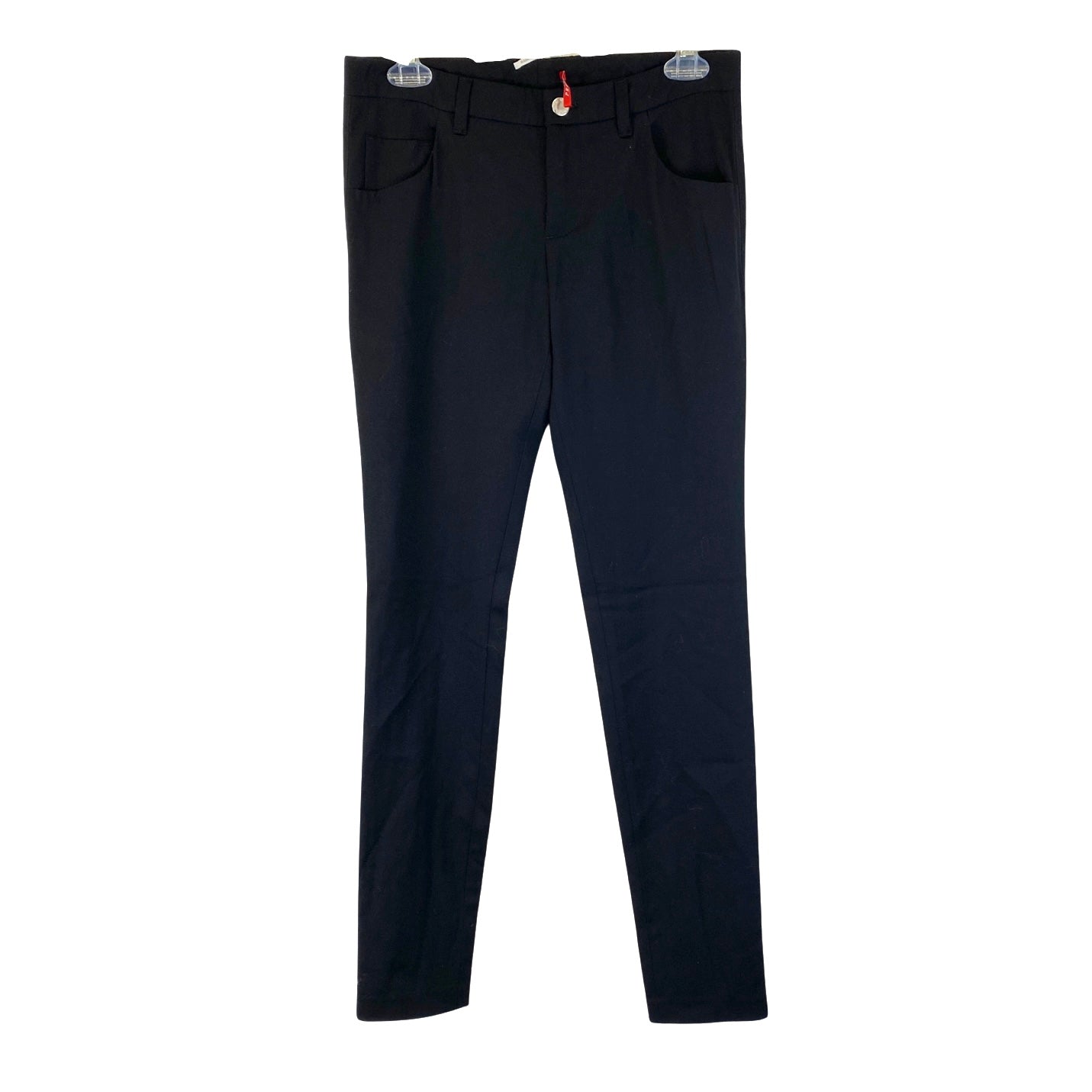 Prada Stretch Wool Zip Detail Skinny Pant