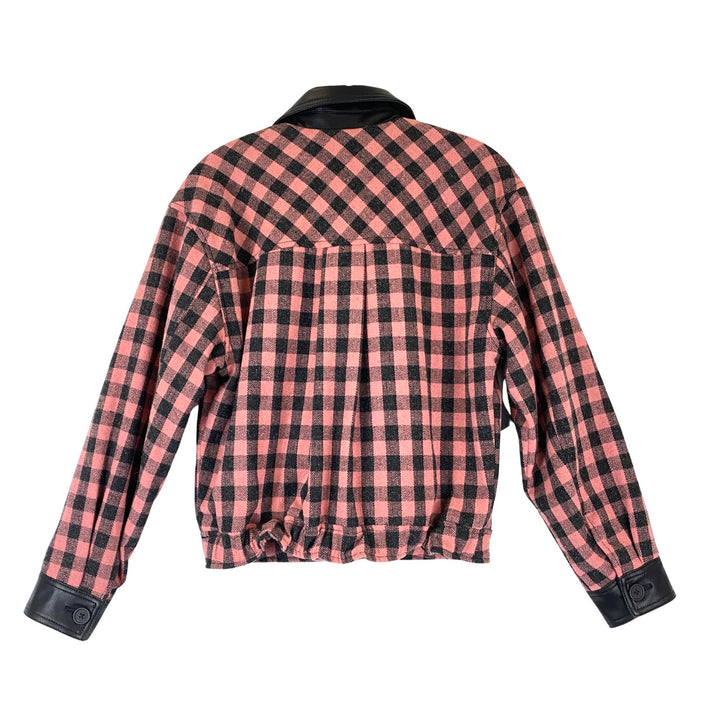 BLANKNYC Plaid Cropped Jacket-back