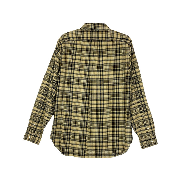 Alex Mill Beige and Black Plaid Popover Shirt-Back