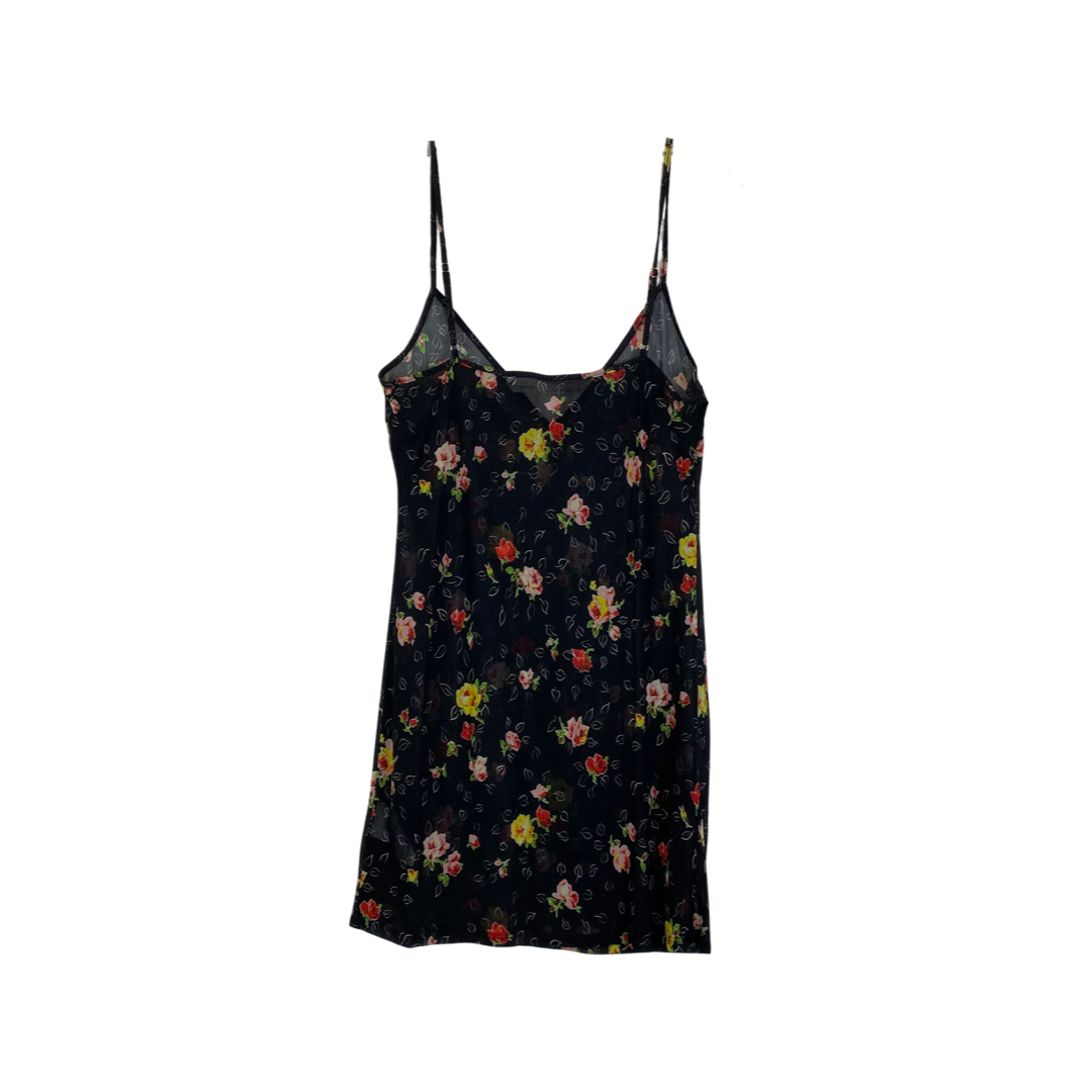 Veronica Beard Floral Mesh Strap Top-Back