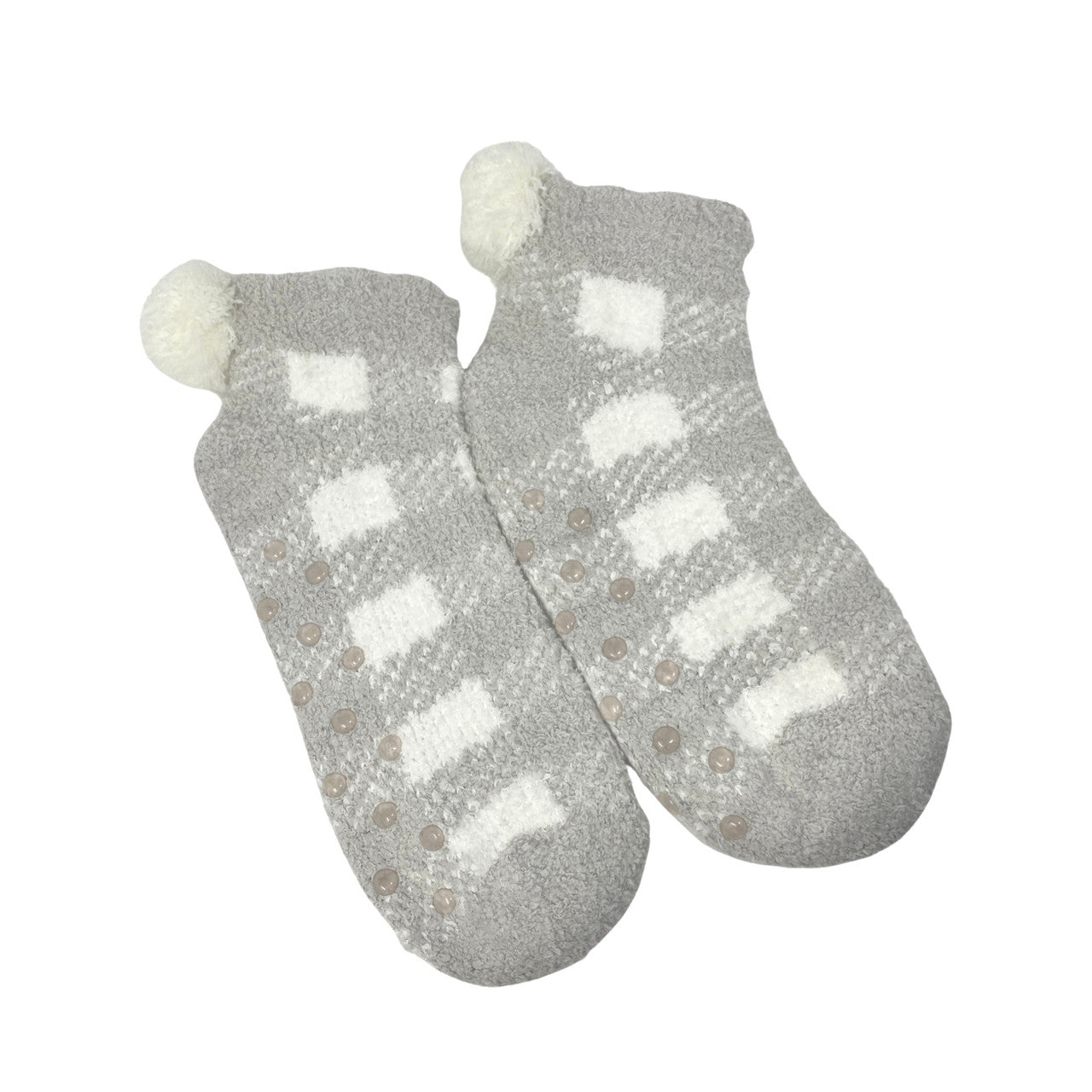 Shiraleah Chloe Home Socks-Gray Side