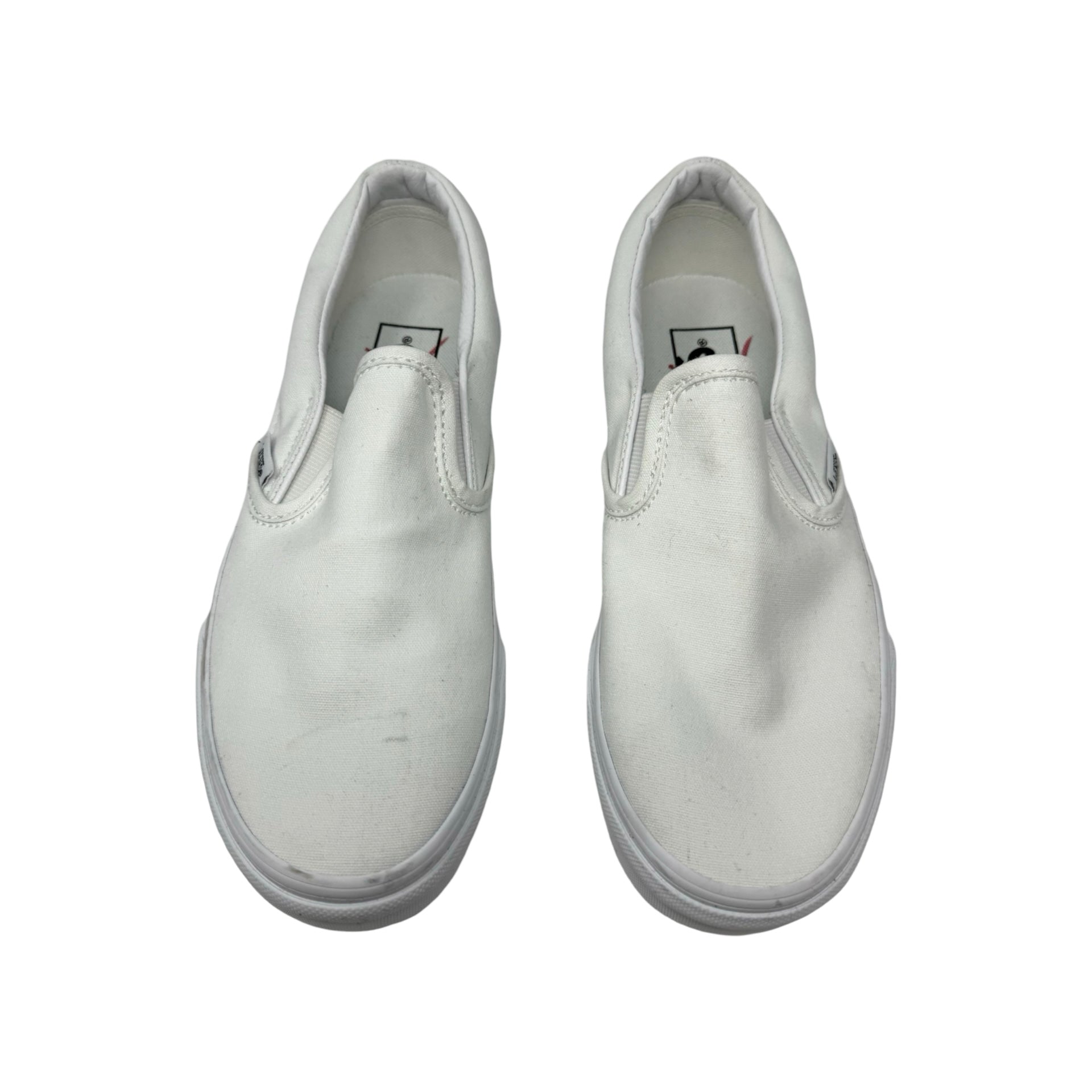 Vans White Slip-On Shoes