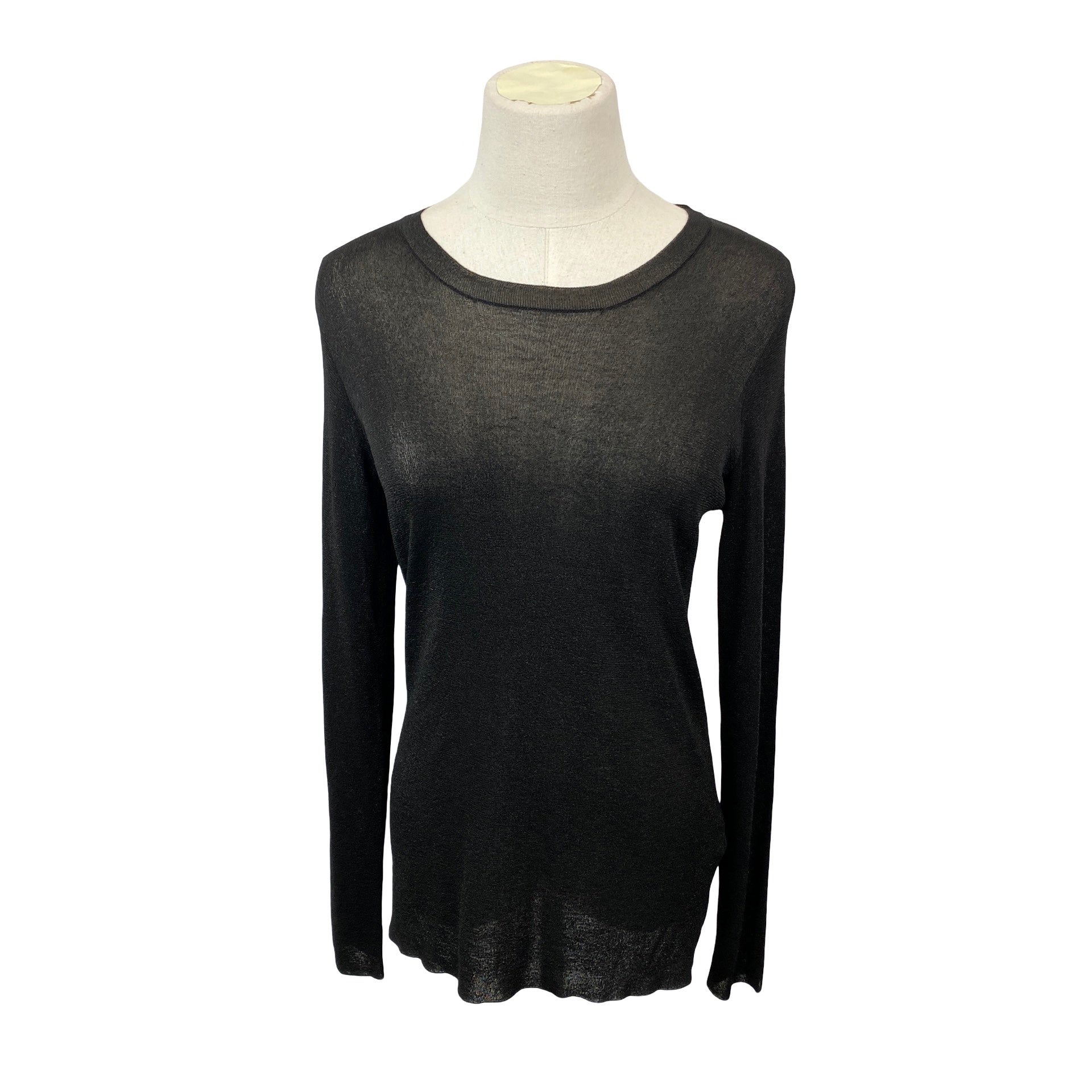 Roberto Collina Long Sleeve Shimmer Top