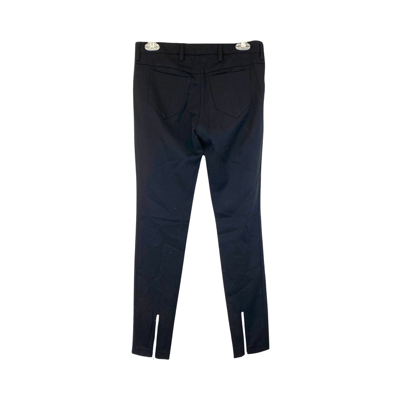 Prada Stretch Wool Zip Detail Skinny Pant