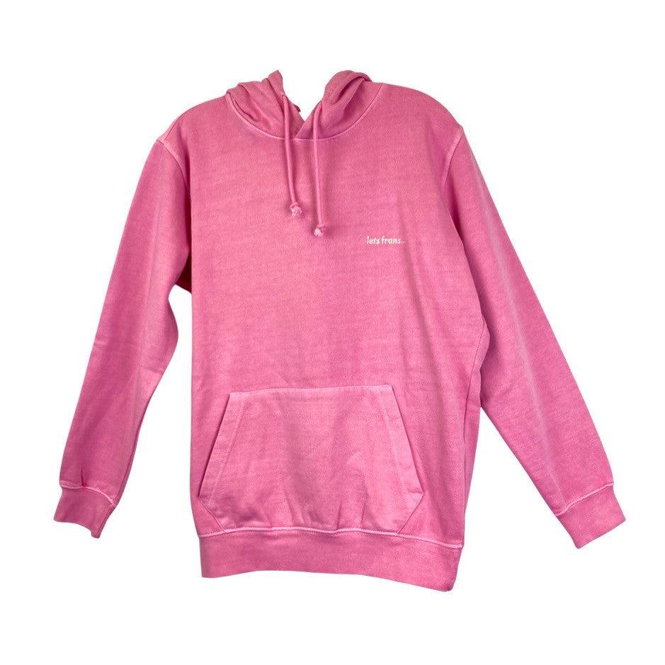 Urban Outfitters x Iets Frans Hoodie and Short Set-Pink Hoodie Front