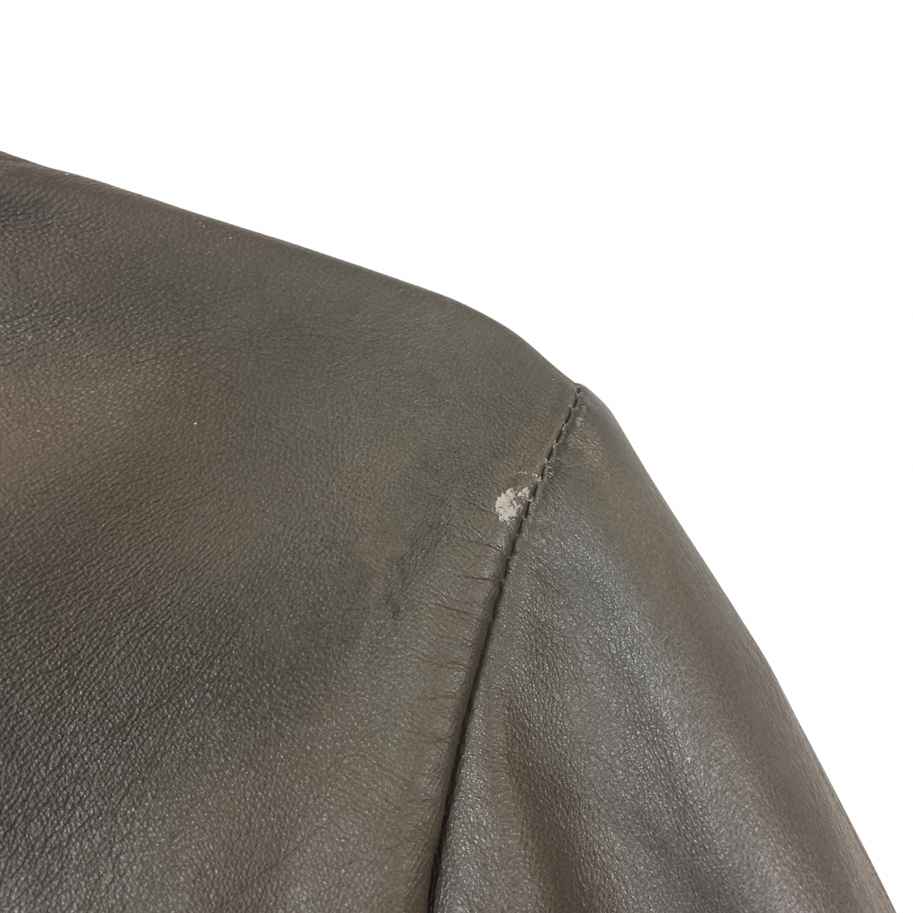 Laundry by Shelli Segal Zip Up Leather Jacket- Detail