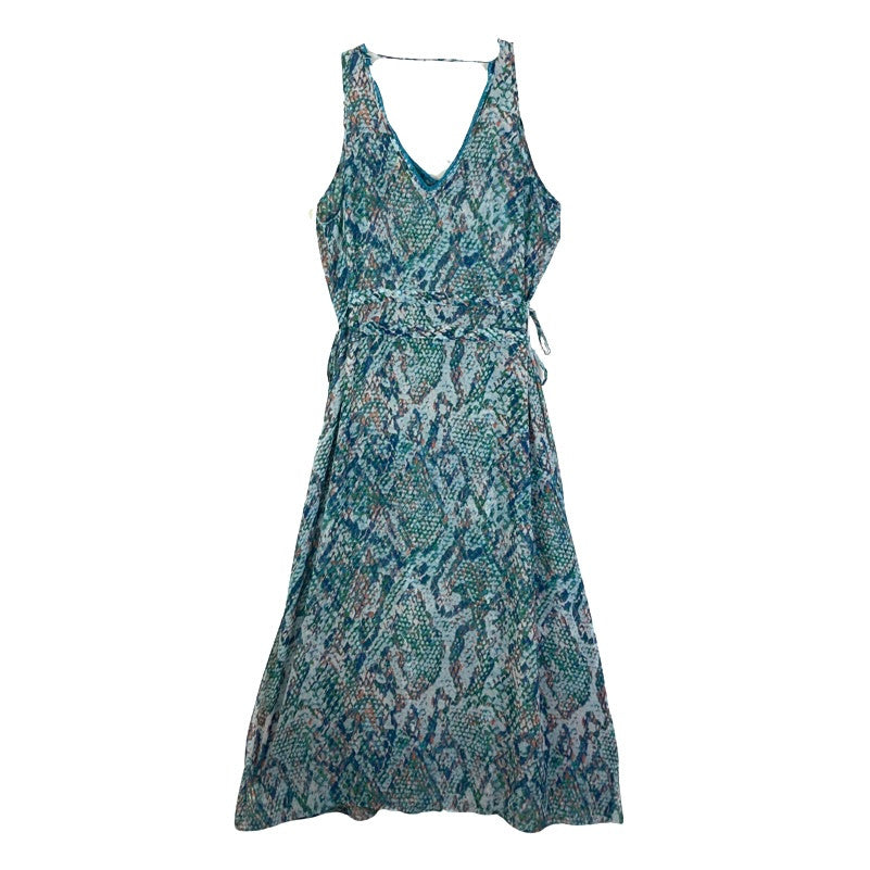 Ramy Brook Snake Print Midi Cover Up Dress-Back