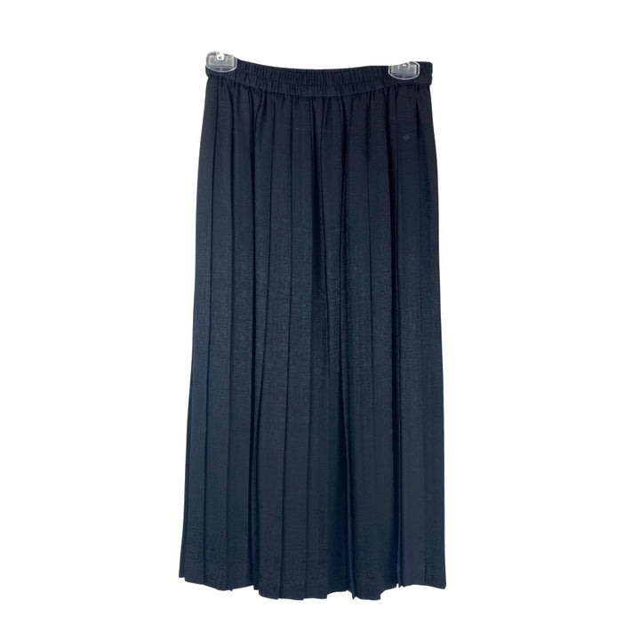 Vintage Pleat Midi Skirt-Back